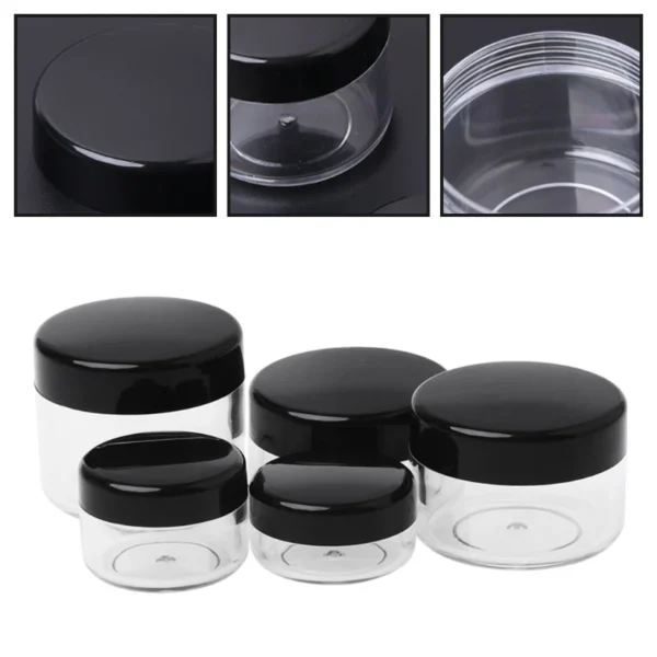 Makeup Jar Mini Sample Bottle Travel Cosmetic Pot Face Cream Container Nail Box U2JD