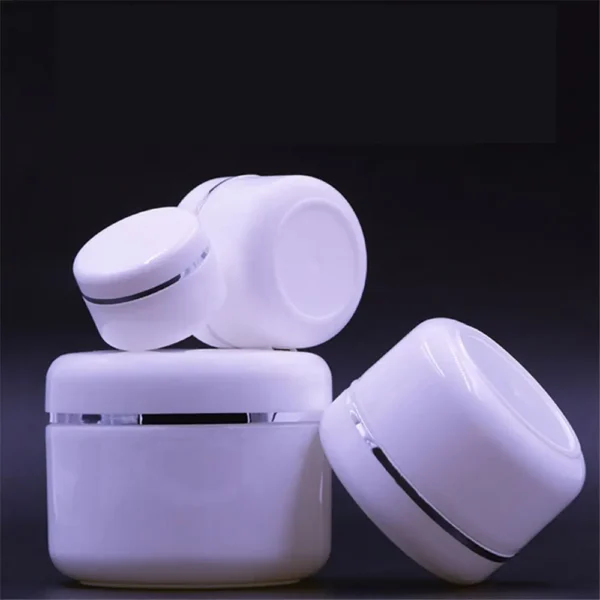 20/30/50/100/150/250g Refillable Bottles Travel Face Cream Lotion Jar Cosmetic Container White Plastic Empty Makeup Jar Pot